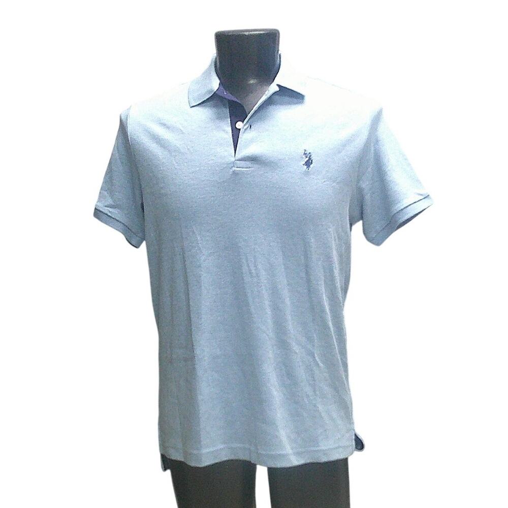 U.S. Polo Assn. Light Blue Luxury Feel Polo NWT Men’s M Style 11D163